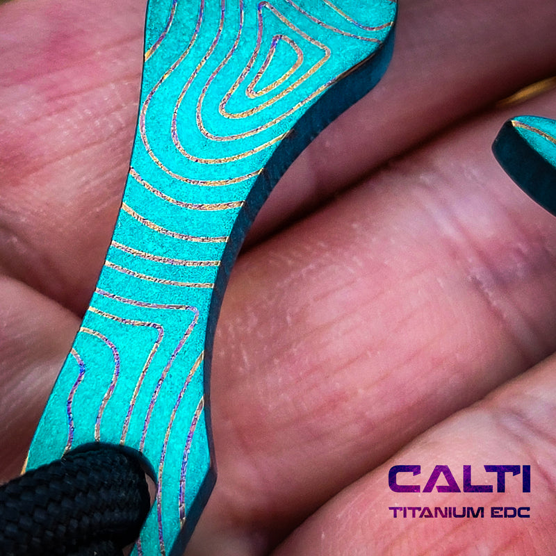 Load image into Gallery viewer, CALTI Customized Titanium Multitool Keychain: The Ultimate EDC Companion
