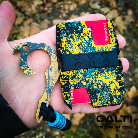 CALTI Customized Titanium Multitool Keychain: The Ultimate EDC Companion with Hex