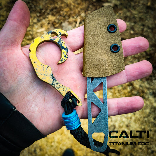 CALTI Customized Titanium Multitool Keychain: The Ultimate EDC Companion with Hex