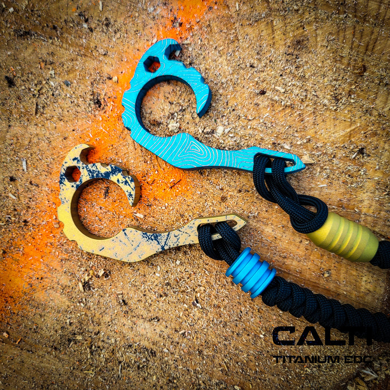 Load image into Gallery viewer, CALTI Customized Titanium Multitool Keychain: The Ultimate EDC Companion
