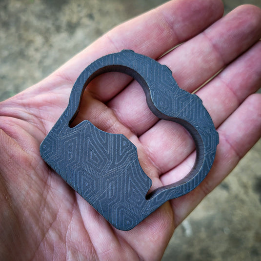 Titanium Custom Multitool Keychain | Knuckle Defense | Bottle Opener | Hex Wrench | EDC Tool