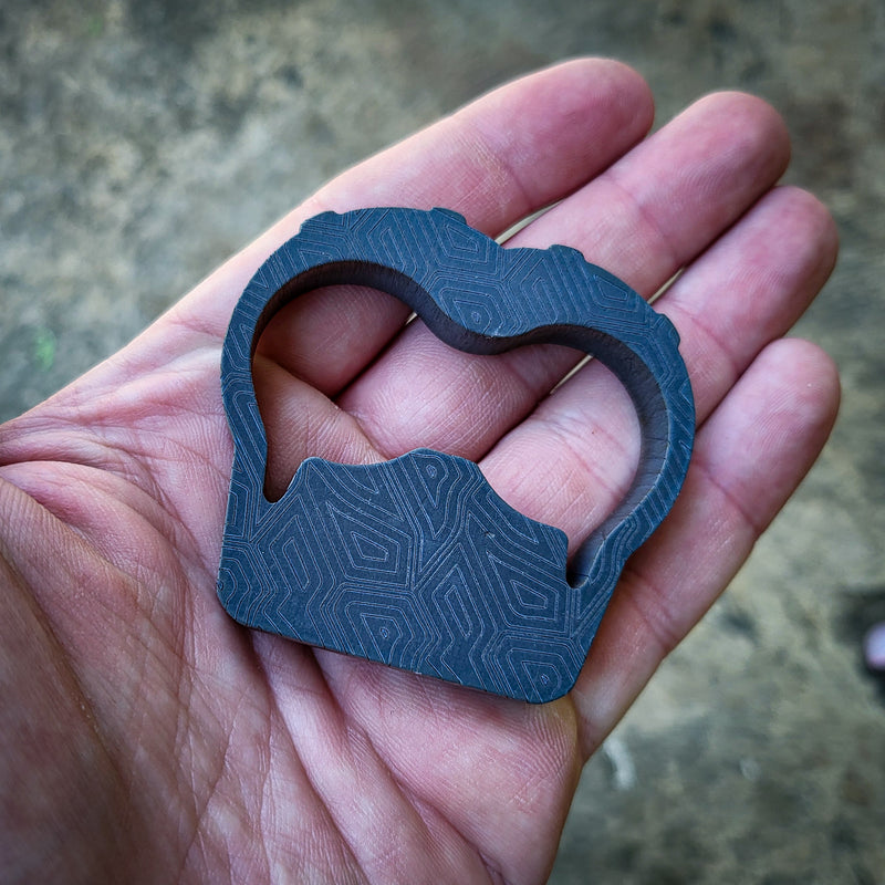 Load image into Gallery viewer, Titanium Custom Multitool Keychain | Knuckle Defense | Bottle Opener | Hex Wrench | EDC Tool
