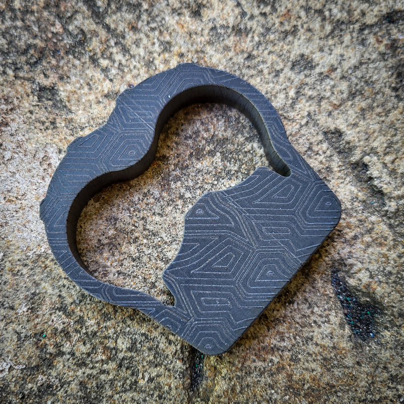 Load image into Gallery viewer, Titanium Custom Multitool Keychain | Knuckle Defense | Bottle Opener | Hex Wrench | EDC Tool
