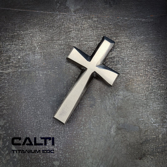 Big Custom Titanium Cross, Hypoallergic Christian Custom Accessory, Necklace or Keychain