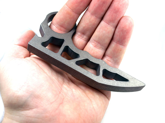 Titanium prybar knucks keychain, titanium multitool, bottle opener, hexagon multi tool, edc tool, edc aluminum, tactical keychain, knuck