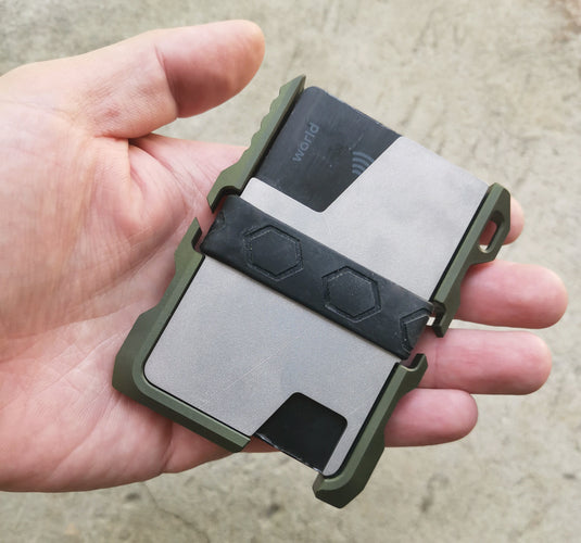 Tactical EDC Minimalist Slim Wallet by CALTI, RFID Protect, Mens Wallet, Business Card Holder, Front Pocket Wallet, Tactical Wallet