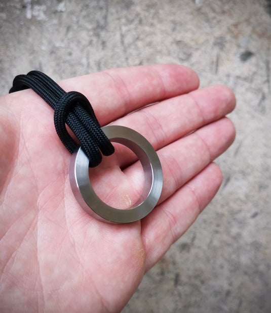 Titanium Key Ring 36 and 48mm, Titanium EDC, Keychain Ring, Lanyard, Titanium, Hiking Equipment, Bag Accessories