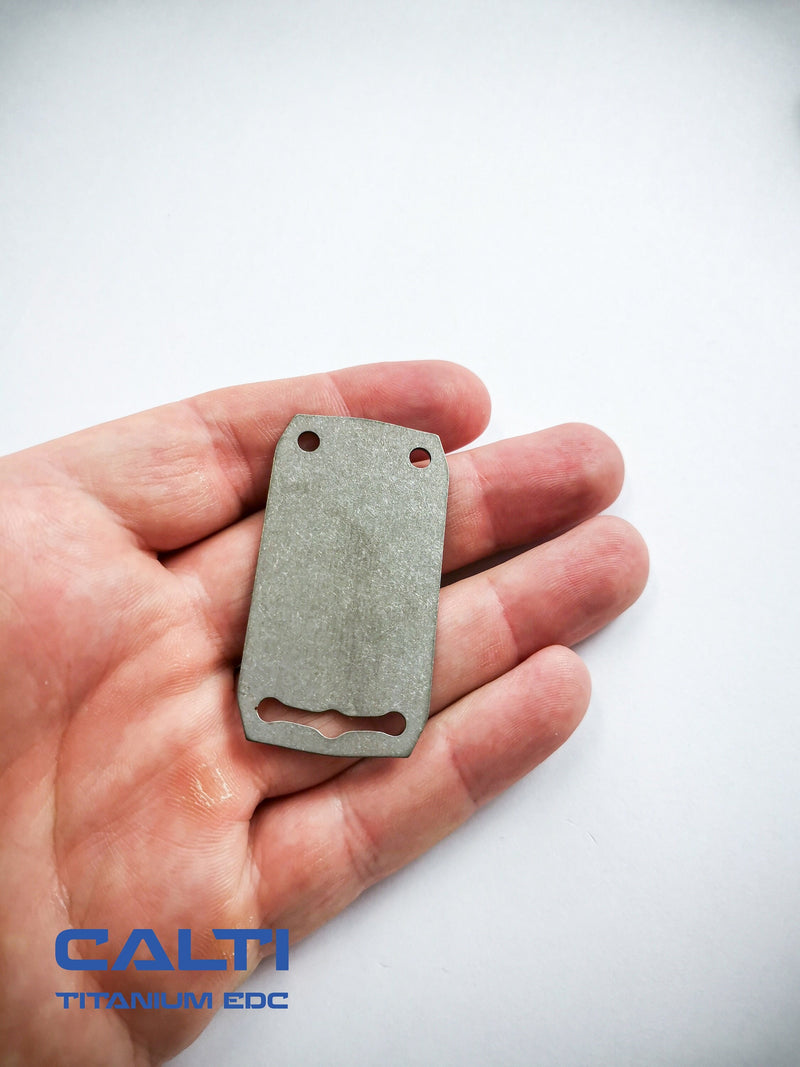 Load image into Gallery viewer, Personalized Titanium Badge, Hypoallergenic, Strong, Lightweight, and Customizable tag for pet, military, medical alert
