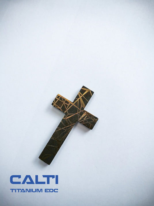 Big Titanium Cross, Hypoallergic Christian Custom Accessory, Necklace or Keychain