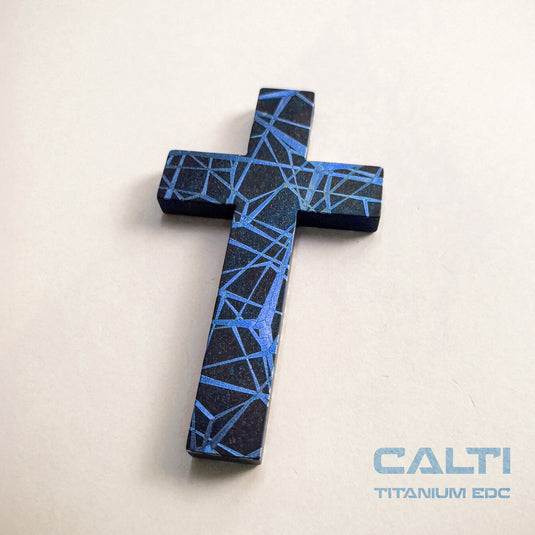 Big Titanium Cross, Hypoallergic Christian Custom Accessory, Necklace or Keychain