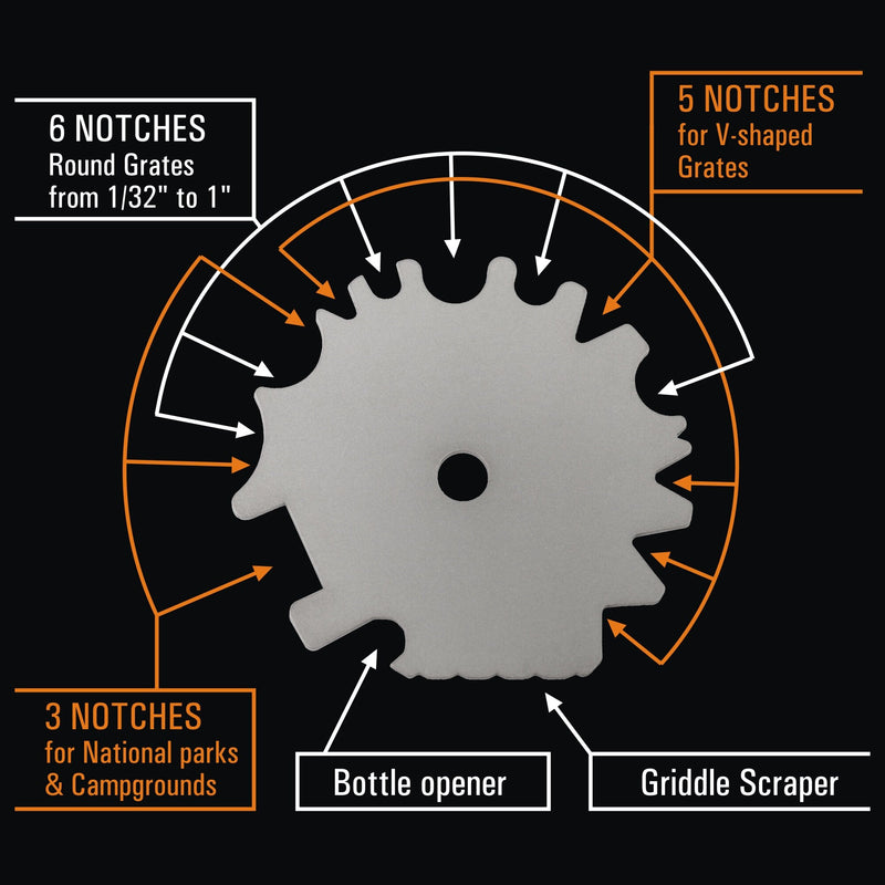 Load image into Gallery viewer, Titanium Grill Scraper, grill tool, grill scraper, camping, hiking, titanium edc
