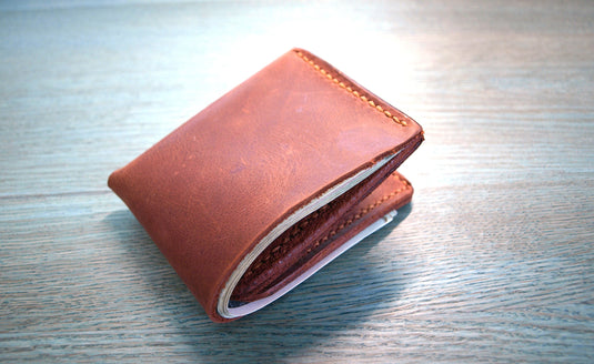 Leather bifold wallet, slim wallet, minimalist wallet, edc wallet, cardholder, mens wallet, mens leather wallet, mens gift, leather cardhold