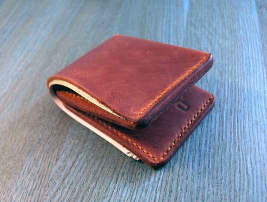 Leather bifold wallet, slim wallet, minimalist wallet, edc wallet, cardholder, mens wallet, mens leather wallet, mens gift, leather cardhold