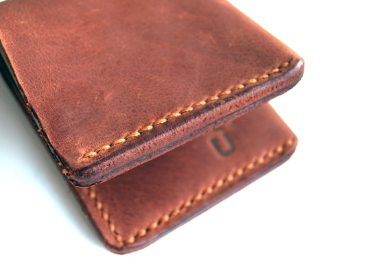 Leather bifold wallet, slim wallet, minimalist wallet, edc wallet, cardholder, mens wallet, mens leather wallet, mens gift, leather cardhold