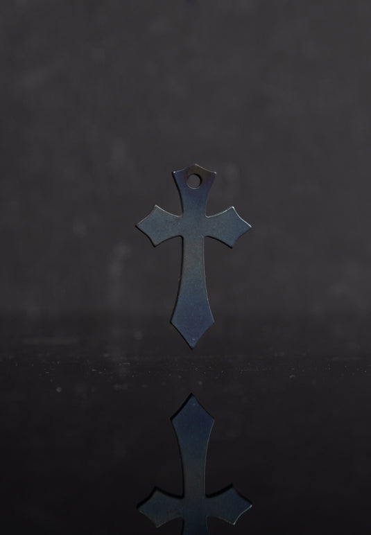 Titanium Cross, Hypoallergic Christian Custom Accessory, Necklace or Keychain