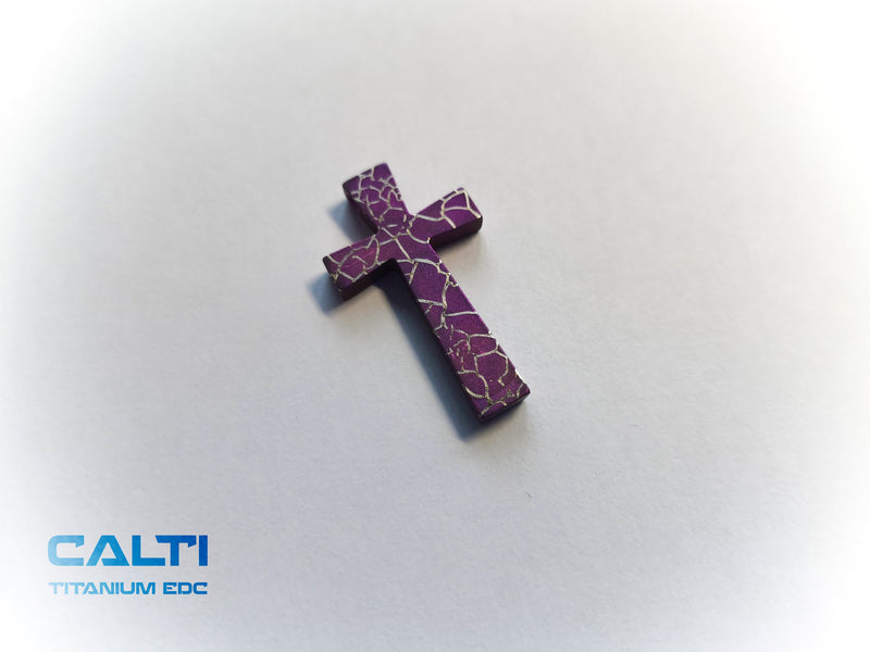 Load image into Gallery viewer, Customized Titanium Cross, Hypoallergic Christian Custom Accessory, Necklace or Keychain, Christian Gift
