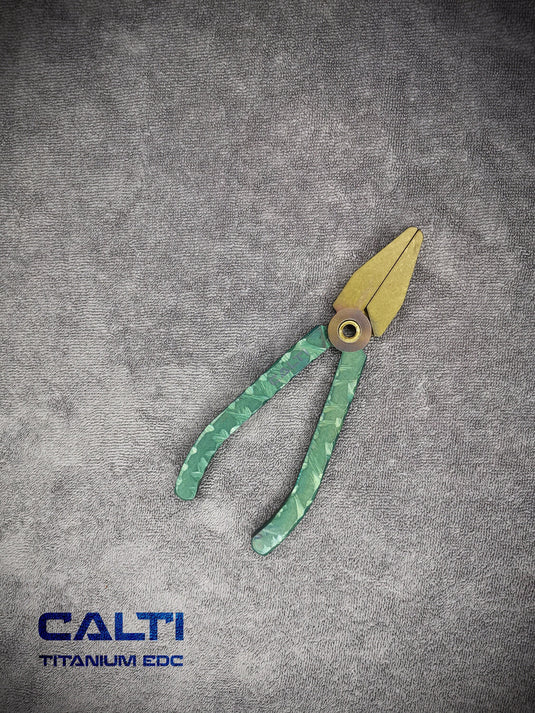 Titanium EDC Pliers from Calti for Jewelry Making, Wirework, Fishing and gift, rust proof and acid resistant EDC Pliers